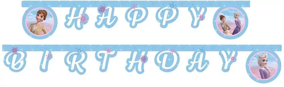 Banner Frozen 2: Wind Spirit - Happy Birthday - tantis.pl