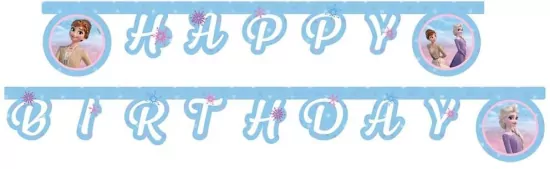 Banner Frozen 2: Wind Spirit - Happy Birthday