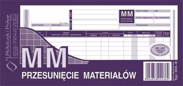 MM Przesunięcie materiałów 355-8 - tantis.pl