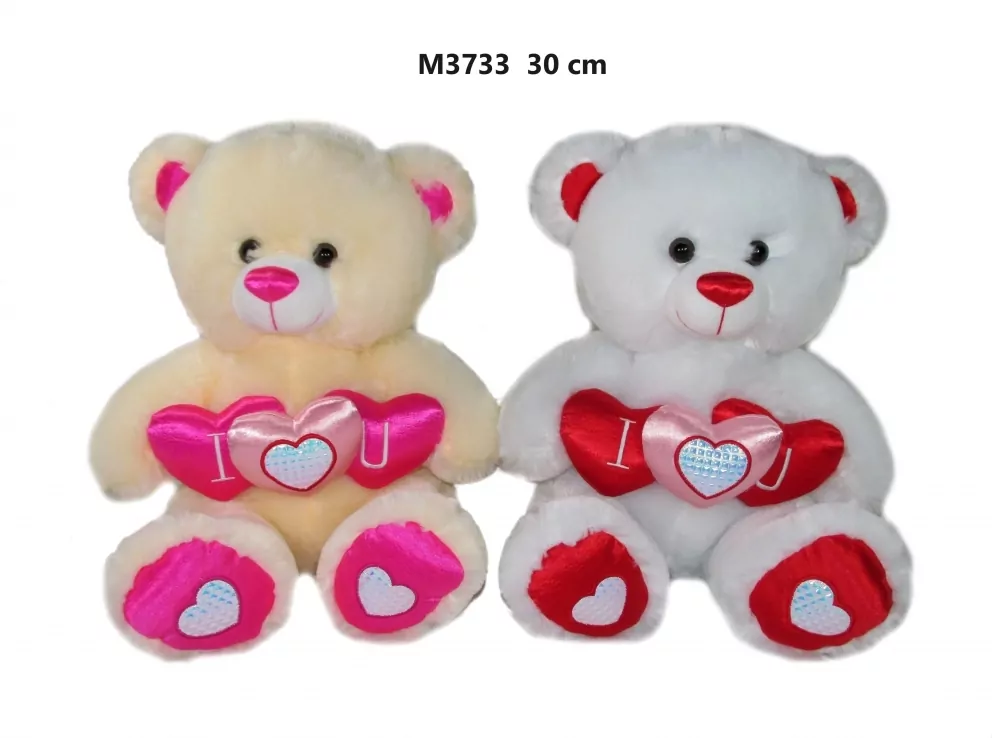 Miś z sercem 30cm MIX - tantis.pl