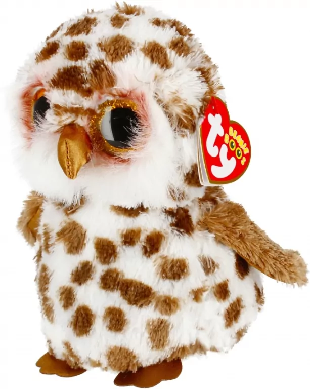 Beanie Boos Whoolie - cętkowana sowa 15cm - tantis.pl