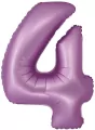 Balon foliowy Smart cyfra 4 lawendowy matowy 76cm - tantis.pl
