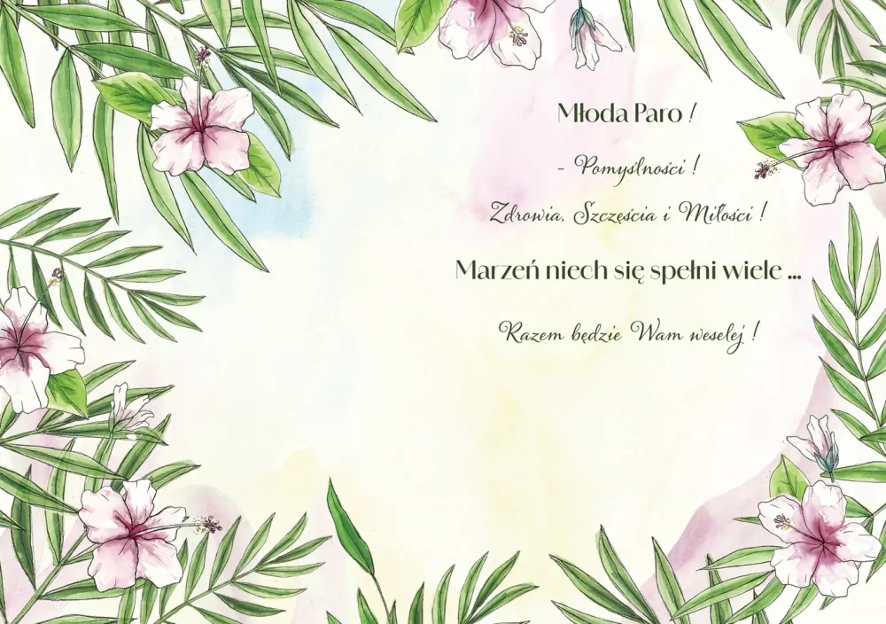 Karnet KW Ślub - Papużki - tantis.pl