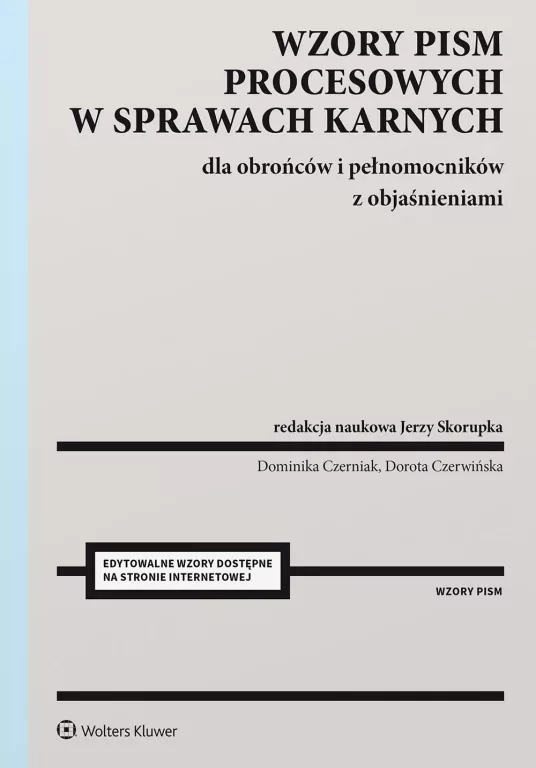 Wzory pism procesowych w sprawach karnych - tantis.pl