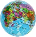 Piłka Antystresowa. Globus, 7cm - tantis.pl