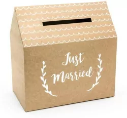 Pudełko na koperty. Just Married 30x30,5x16,5cm