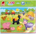 Piankowe puzzle A4. Zabawne obrazki. Farma - tantis.pl