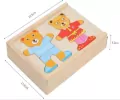 Puzzle drewno misie - tantis.pl
