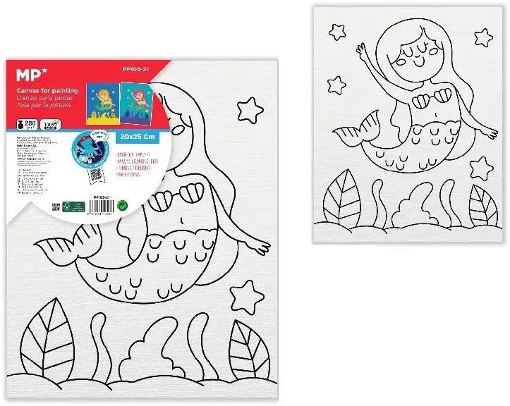 Płótno do malowania syrena 20x25 - tantis.pl