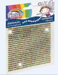 Diamenciki samoprzylepne. Różnokolorowe