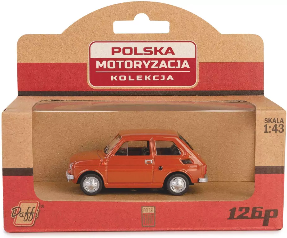 Kolekcja PRL. Fiat 126p. Brązowy - tantis.pl