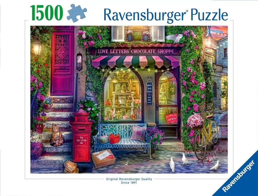 Puzzle 1500 Sklep z czekoladą - tantis.pl
