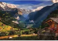 Trefl. Puzzle 1000. Dolina Lauterbrunnen - tantis.pl