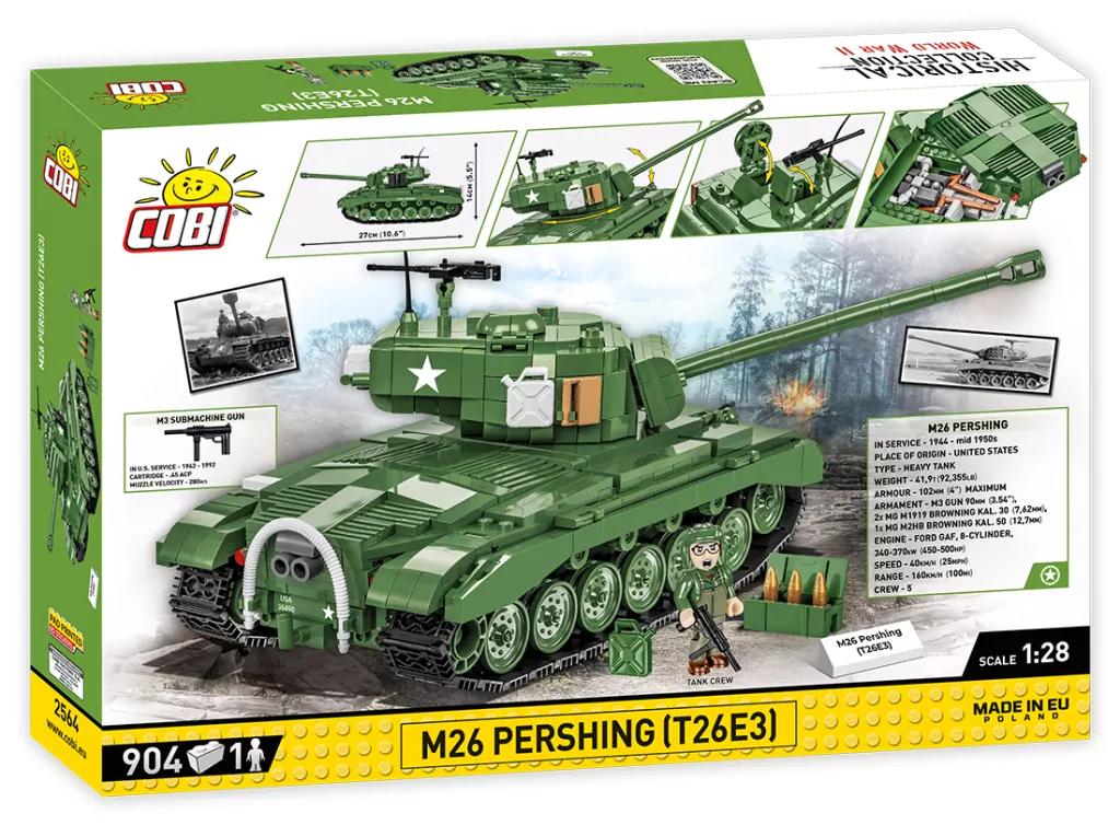 Historical Collection WWII 2564. Czołg M26 Pershing (T26E3). 904 klocki - tantis.pl