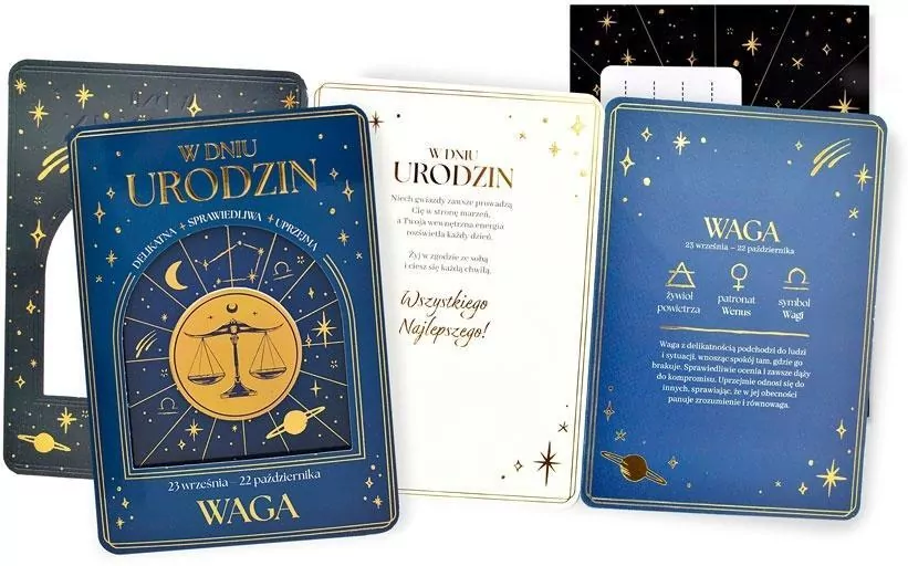 Karnet Urodziny (znaki zodiaku, Waga) - tantis.pl