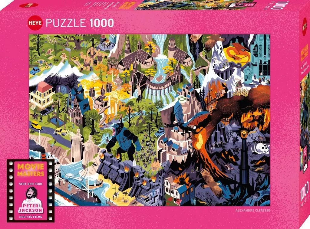 Puzzle 1000 Filmy Petera Jacksona - tantis.pl
