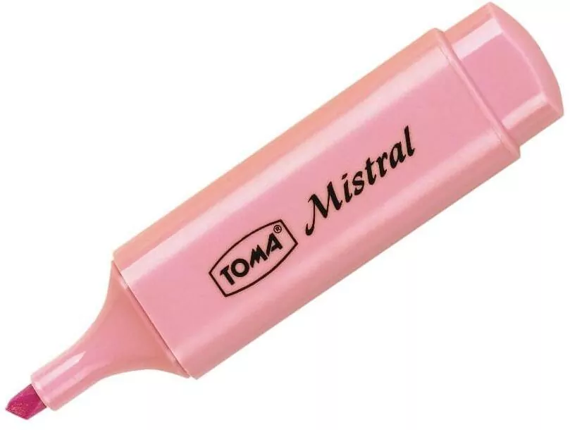 Zakreślacz Mistral Pastel różowy  TOMA - tantis.pl