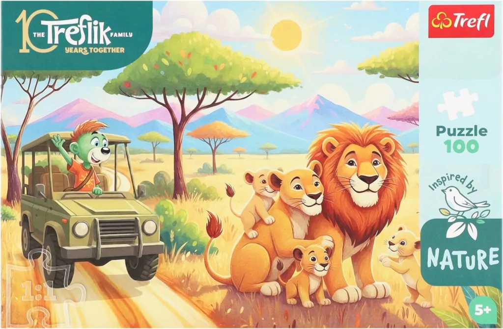 Puzzle 100 Inspired By Nature - Lwy TREFL - tantis.pl