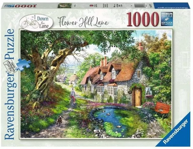 Puzzle 1000. Droga wśród wzgórza kwiatów - tantis.pl