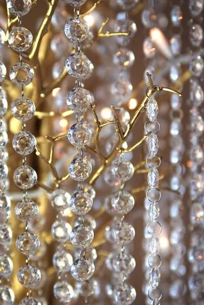 Girlanda kryształowa bezbarwna 1m - tantis.pl