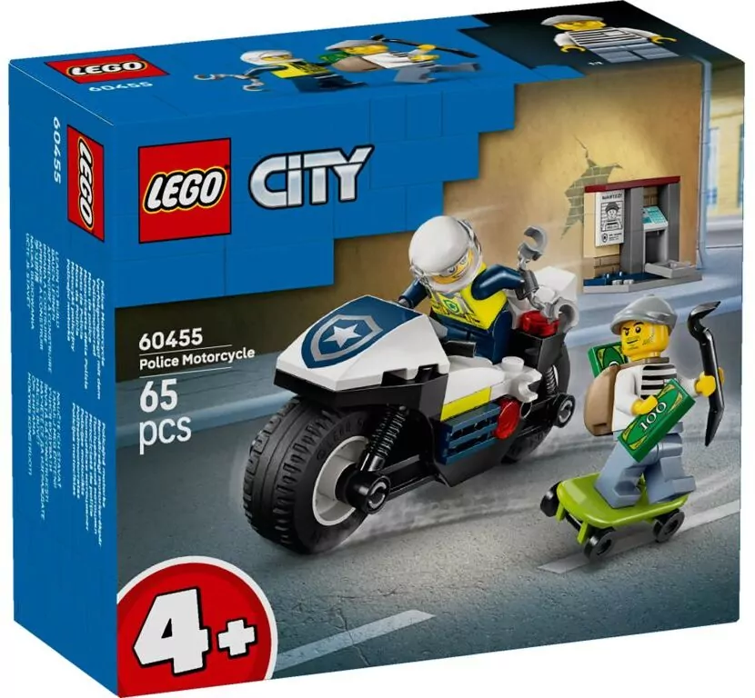 LEGO® City. Pościg na motocyklu policyjnym 60455 - tantis.pl