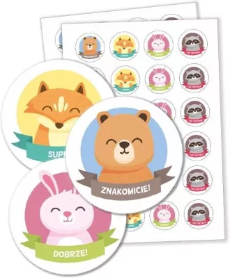 Naklejki motywacyjne. Zwierzątka