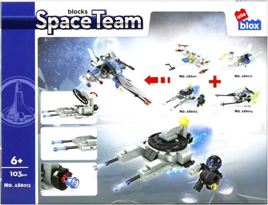 Klocki konstrukcyjne Space Team 103 elementy - tantis.pl