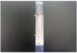 Segregator A4+ miękki z zaciskiem czarny