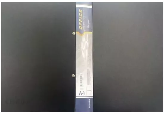 Segregator A4+ miękki z zaciskiem czarny