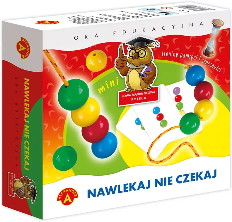 Nawlekaj nie czekaj. Wersja mini. Gra edukacyjna - tantis.pl