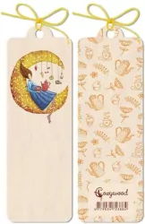 Zakładka drewniana: Księżyc