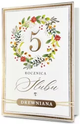 Karnet Rocznica ślubu 5