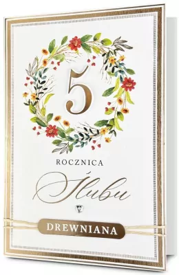 Karnet Rocznica ślubu 5