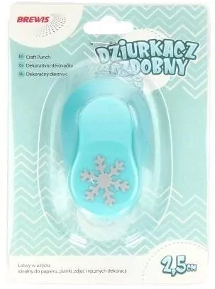 Dziurkacz ozdobny - Płatek śniegu 2,5cm MIX - tantis.pl