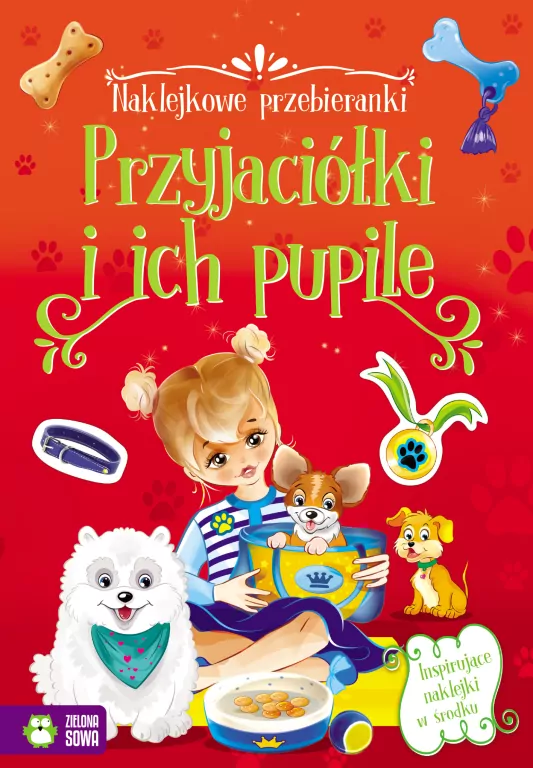 Przyjaciółki i ich pupile. Naklejkowe przebieranki - tantis.pl