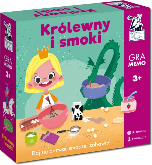 Królewny i smoki. Gra memo. Kapitan Nauka - tantis.pl