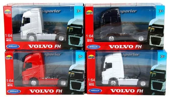 WELLY 1:64 Ciężarówka VOLVO FH mix cena za 1 szt - tantis.pl
