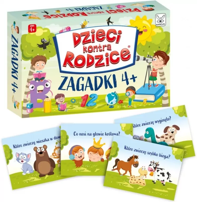Gra Zagadki 4+ Dzieci kontra Rodzice - tantis.pl