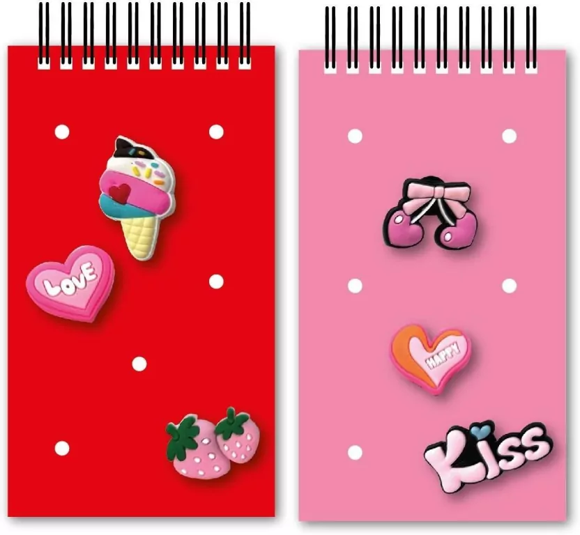 Notes na spirali 15x8,5cm z przypinkami mix - tantis.pl
