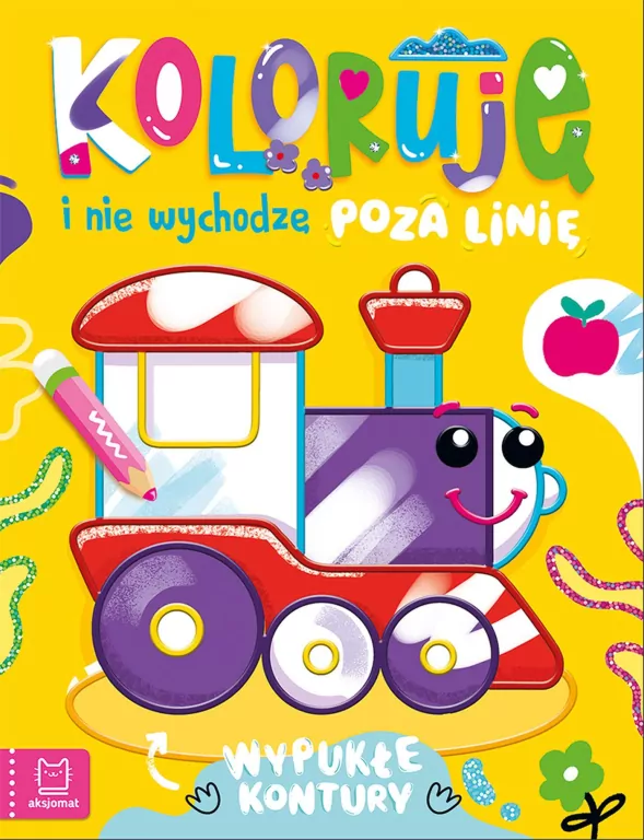Koloruję i nie wychodzę poza linię - z lokomotywą - tantis.pl
