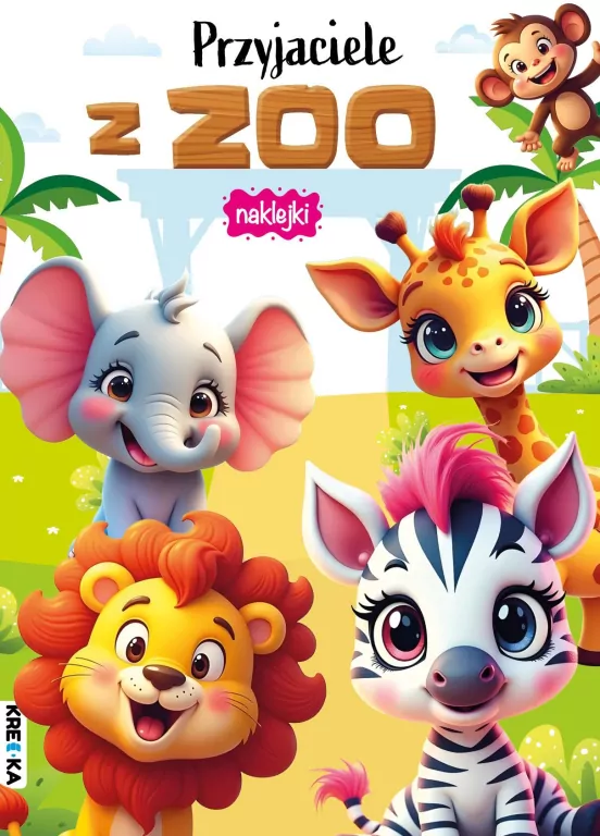 Kolorowanka z naklejkami - Przyjaciele z zoo - tantis.pl