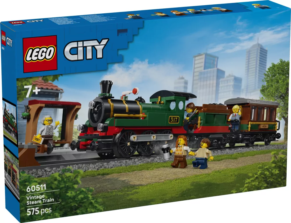 LEGO® Retro pociąg z lokomotywą parową 60511 - tantis.pl