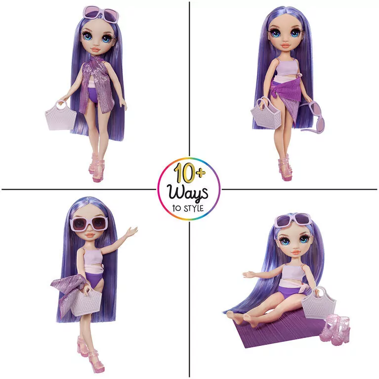 Rainbow High Swim&Style Fashion Doll - Violet - tantis.pl