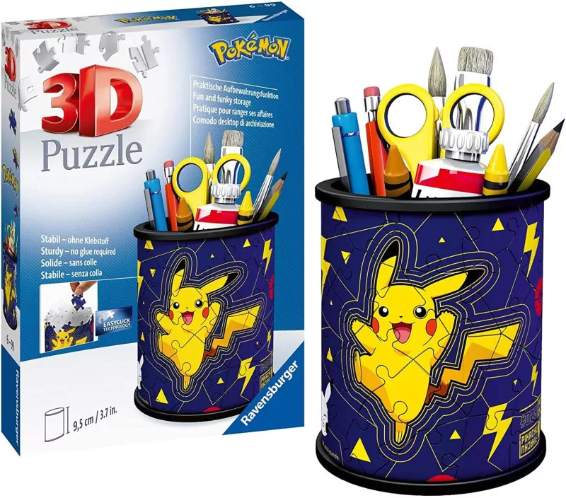 Przybornik Pikachu. Puzzle 54 3D - tantis.pl