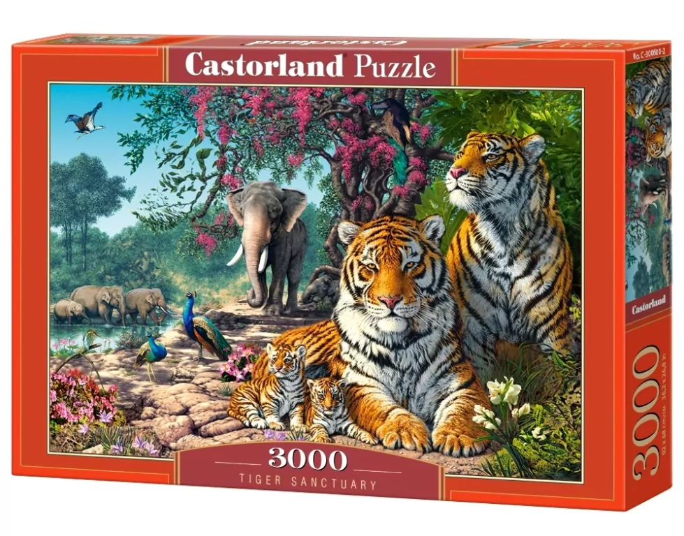 Puzzle 3000 Sanktuarium tygrysów C-300600-2 - tantis.pl
