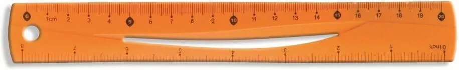 Linijka pomarańczowa 20cm BL020-PB - tantis.pl