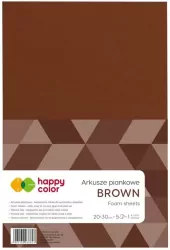 Arkusze piankowe A4 brązowy HAPPY COLOR