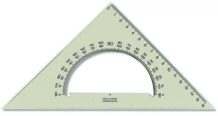 EKIERKA 745640  Z KĄTOMIERZEM  16cm - tantis.pl