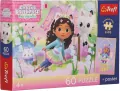 Puzzle 60 Koci Domek Gabi + plakat TREFL - tantis.pl