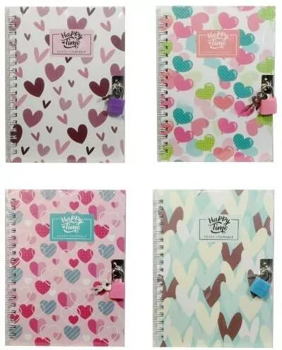 Pamiętnik z kłódką w serca MIX - tantis.pl